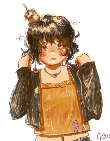 Chibi Scribbled Halfbody